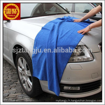 Serviette en microfibre pour le nettoyage de voiture, chiffon de voiture en microfibre de 300 g / m², serviette de nettoyage de voiture en microfibre de haute qualité